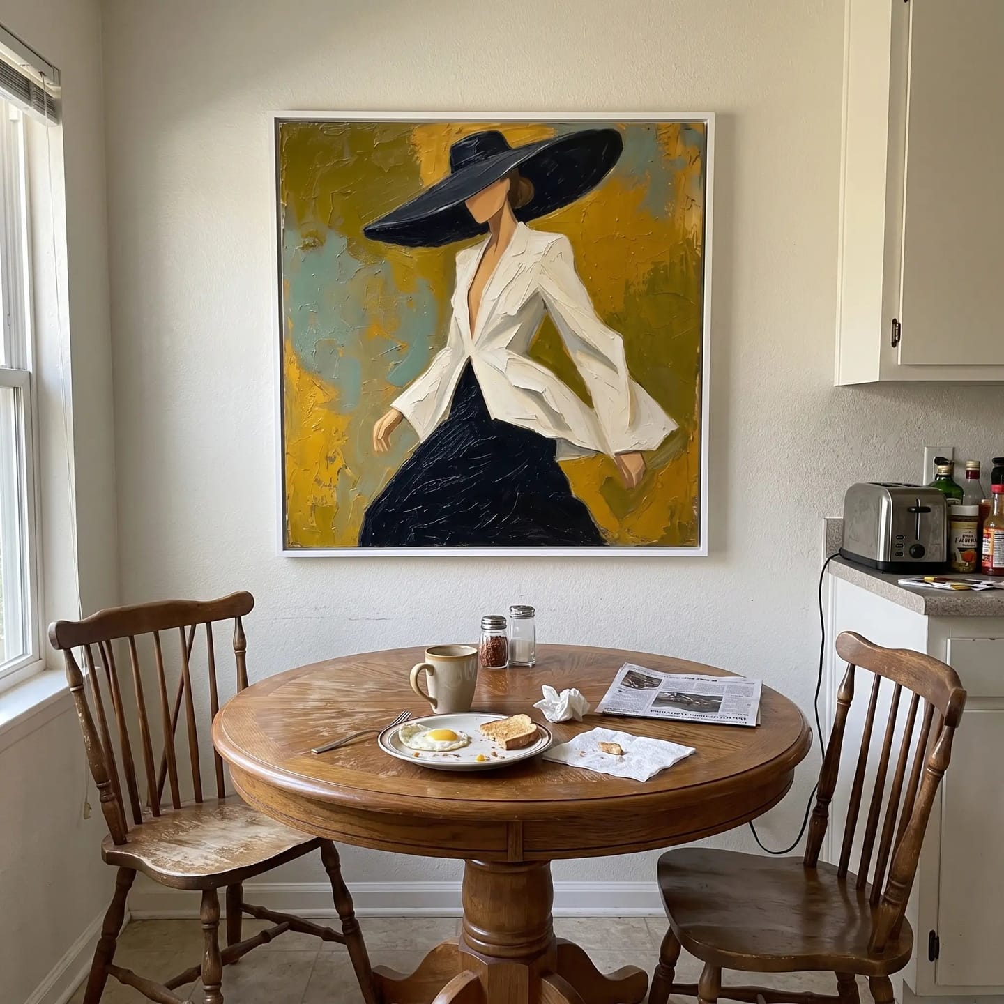 Customer photo review of Portrait Art Wide Hat Quiet Gaze #PR377