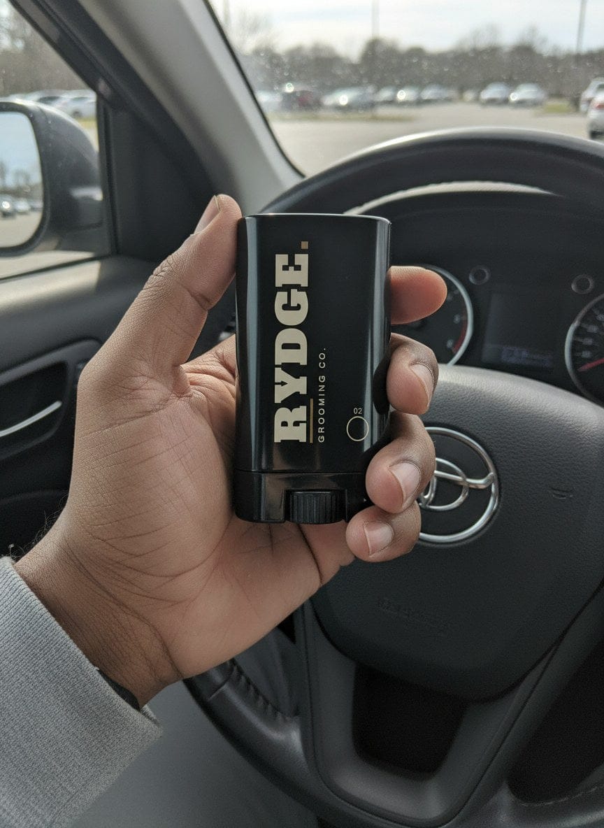 Customer photo review of Rydge Stick — Instant Gray Coverage Stick