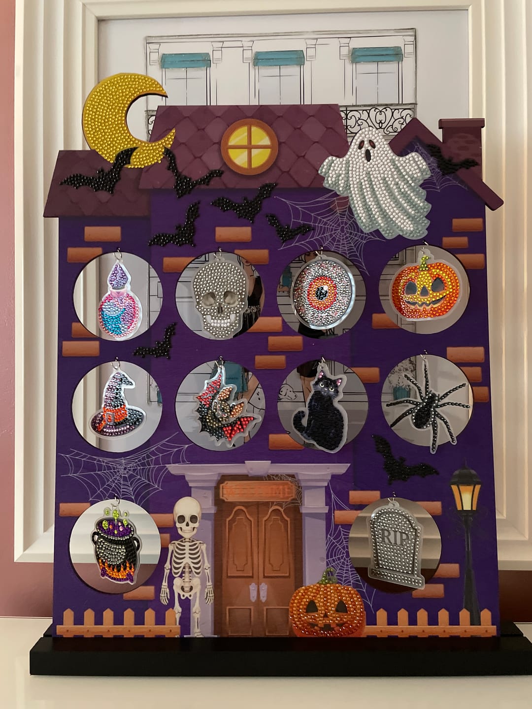 Customer photo review of Halloween House Crystal Art Advent Calendar