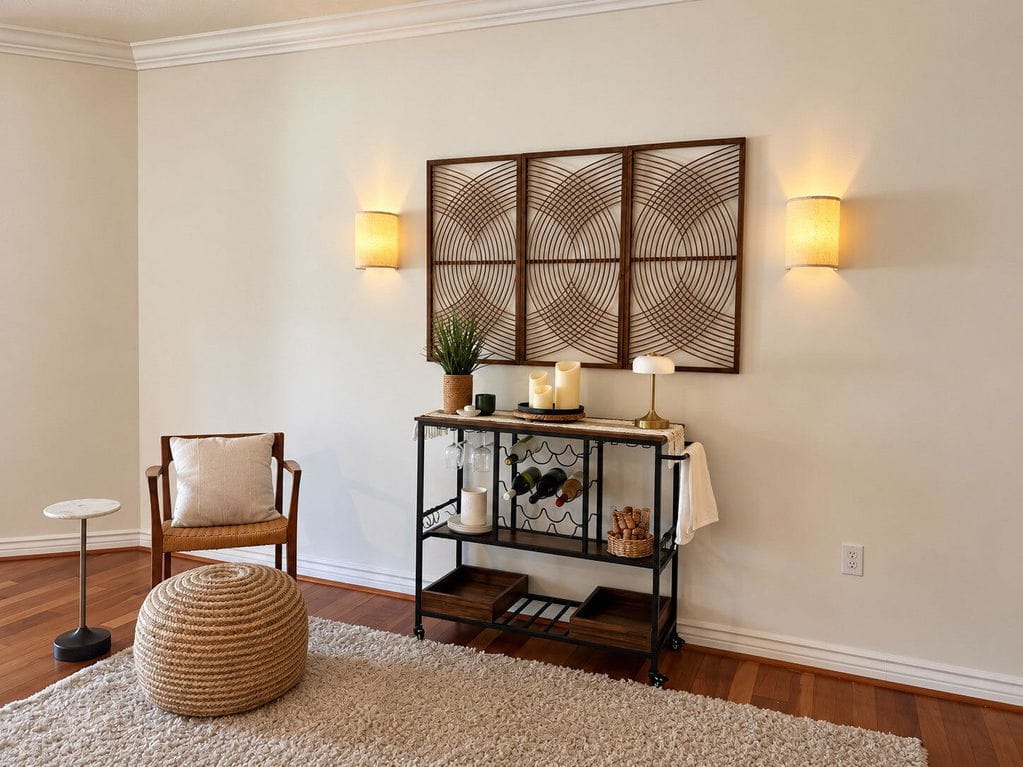 Customer photo review of Up and Down Wall Light, Fabric Shade, Metal, Wall Sconce