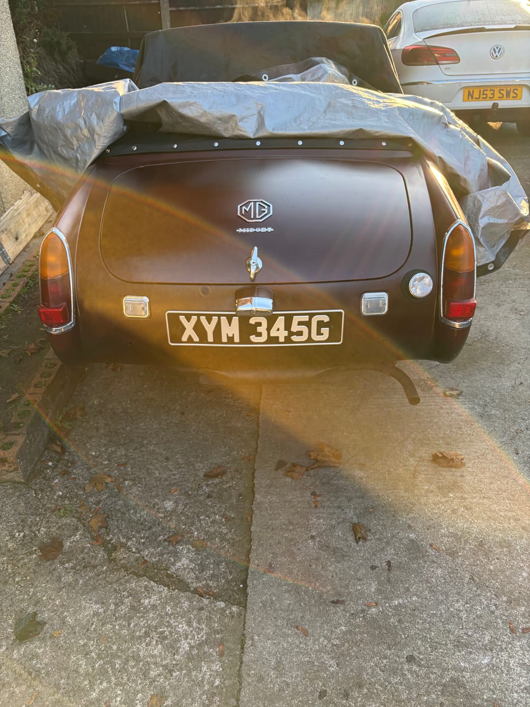Customer photo review of Classic Oblong Metal Pressed Number Plate - 520mm x 111mm