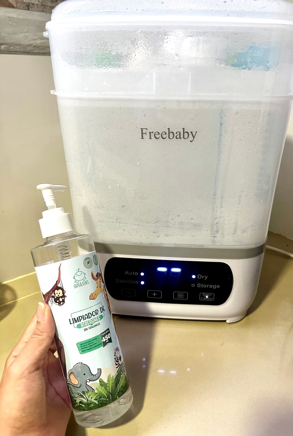 Customer photo review of Limpiador de Biberones 450ml