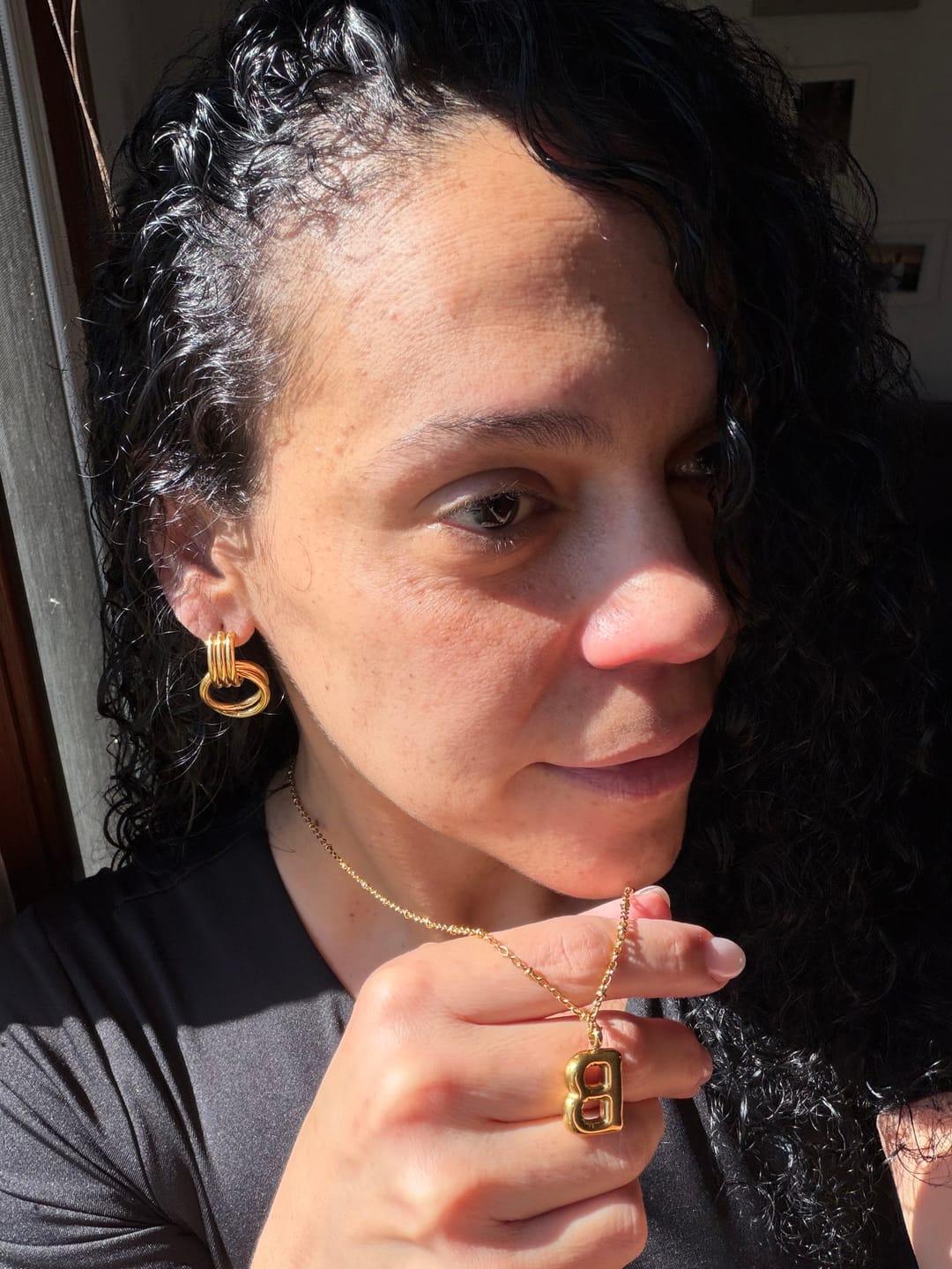 Customer photo review of Milan Earrings (Bundle)