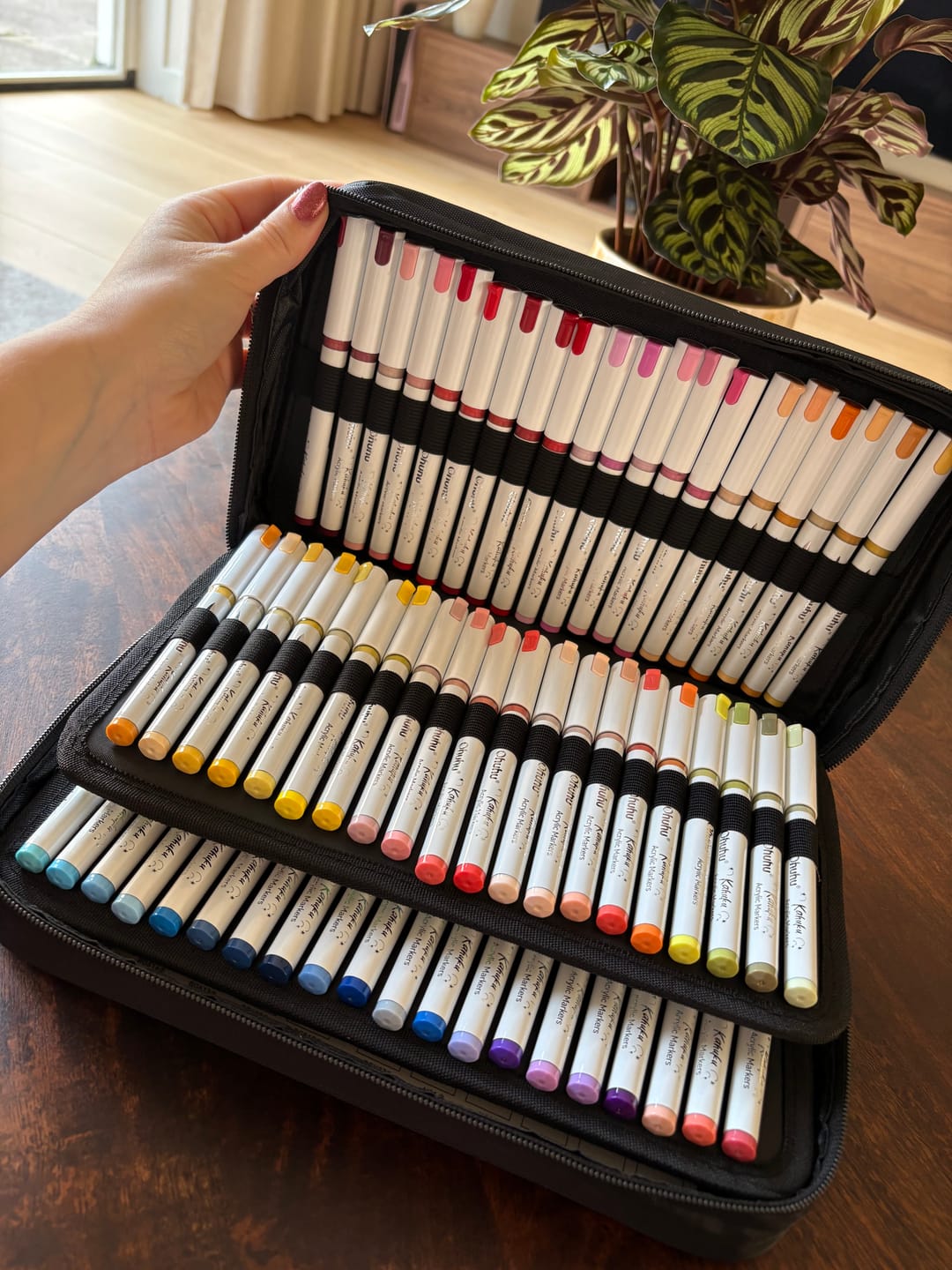 Customer photo review of Ohuhu Kahuku Series Direct-ink Acrylic Paint Markers