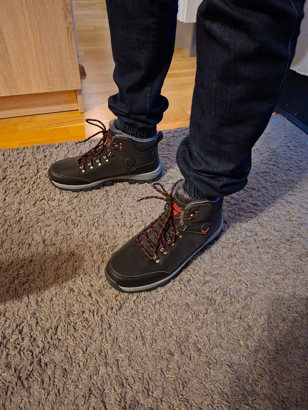 Customer photo review of Buty trekkingowe zimowe męskie - ocieplane - wodoodporne