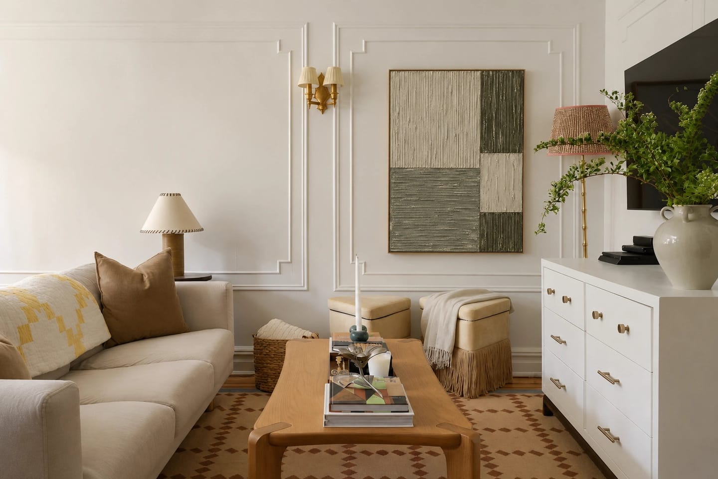 Customer photo review of Textured & Impasto Art｜Olive Texture Grid