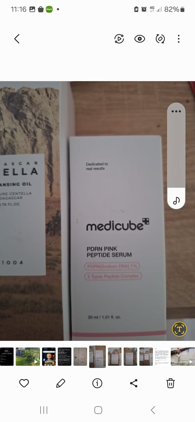 Customer photo review of Liftinga serums ar PDRN un peptīdiem Medicube PDRN Pink Peptide Serum
