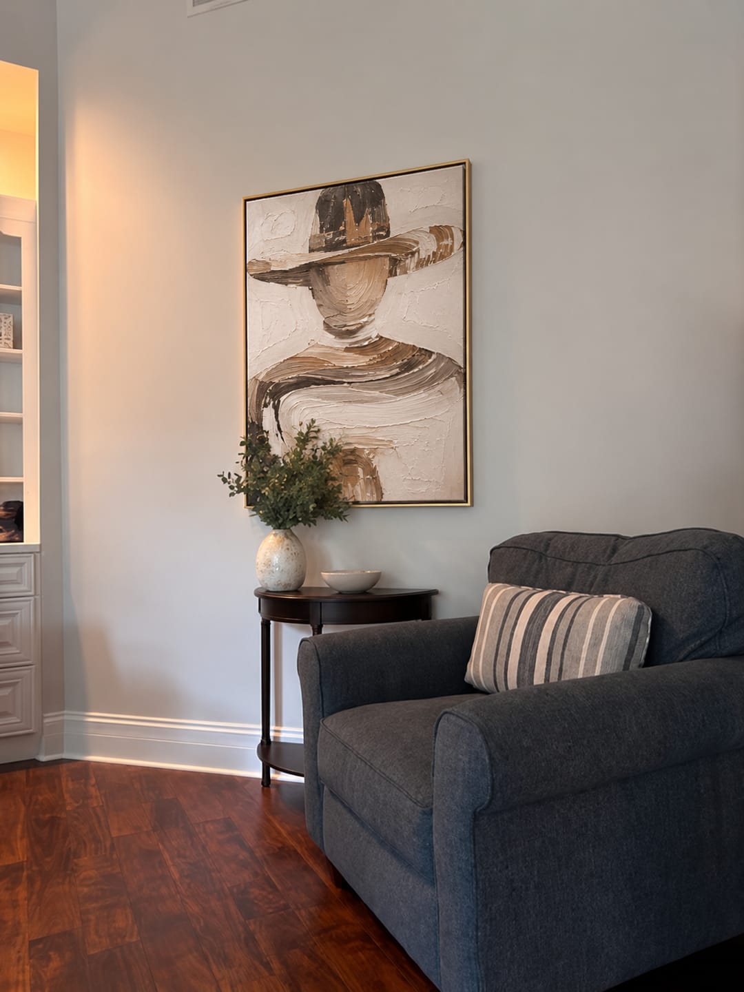 Customer photo review of Desert Brim-Textured Portrait Painting