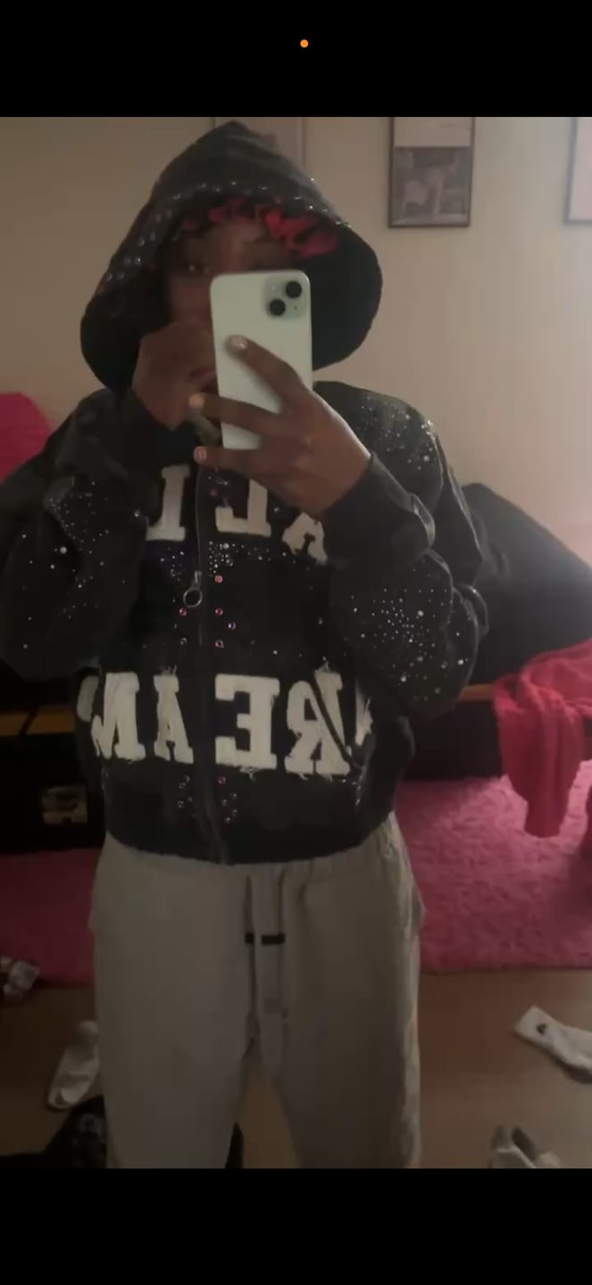 Customer photo review of Vale Forever Classico Zip Up Hoodie Black