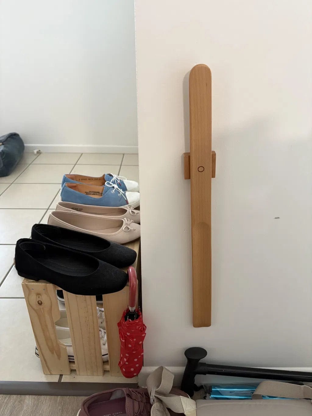 Customer photo review of Chausse-pied magnétique en bois