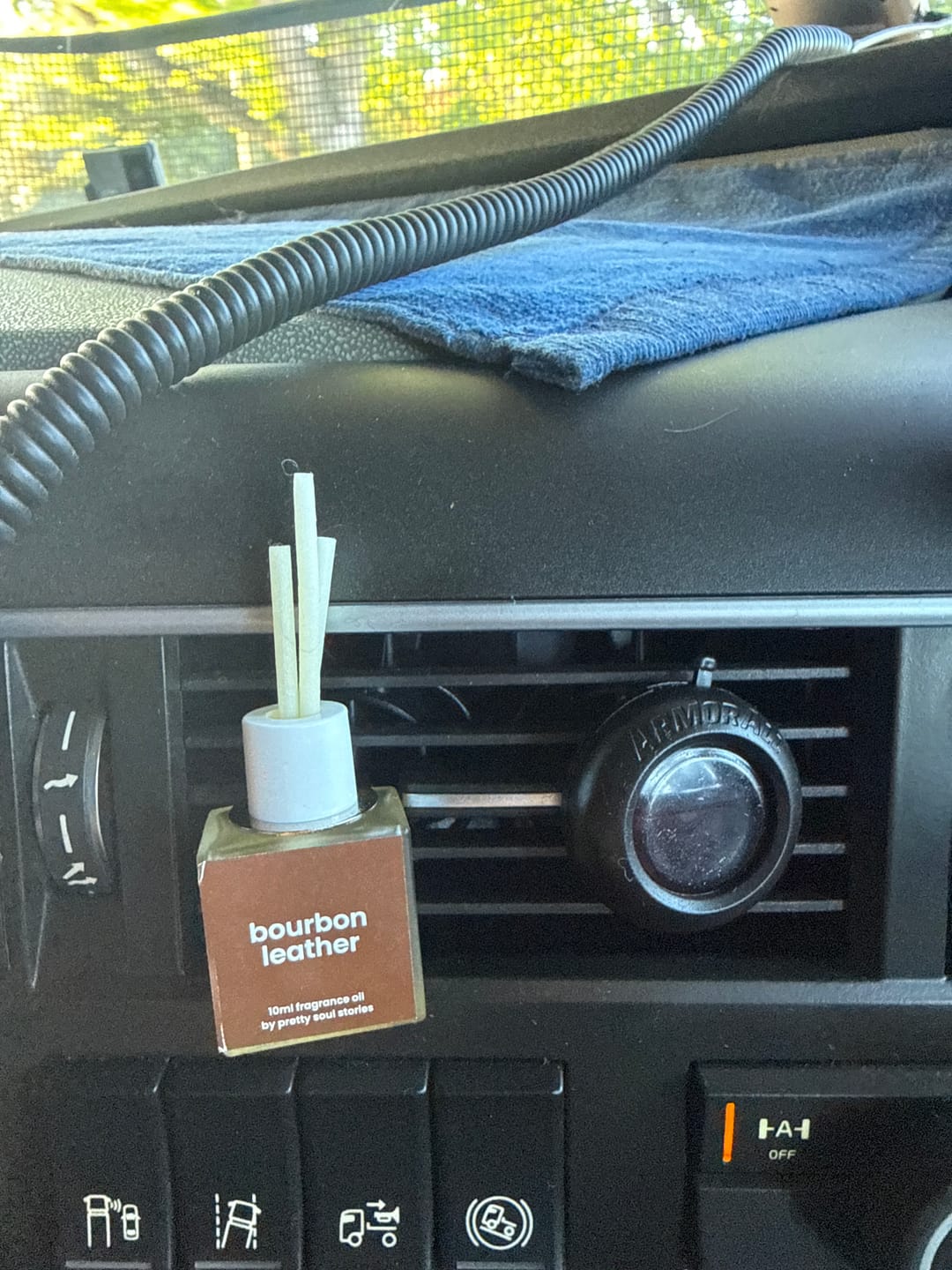 Customer photo review of Bourbon & Leather Car Clip Diffuser