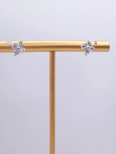 Customer photo review of Florence's Clover Studs