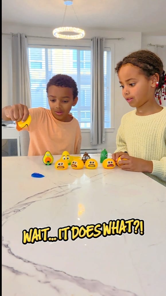 Customer photo review of Puking Ball® – The Original Slime Squishy
