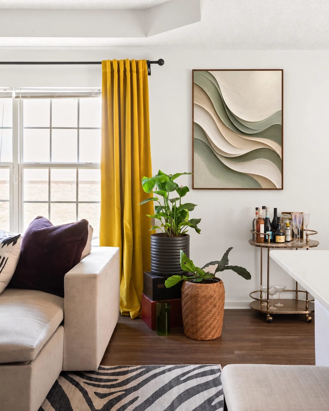 Customer photo review of Textured & Impasto Art｜Sage Wave Harmony