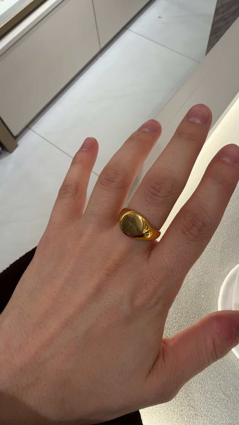 Customer photo review of Anillo Sello Circular