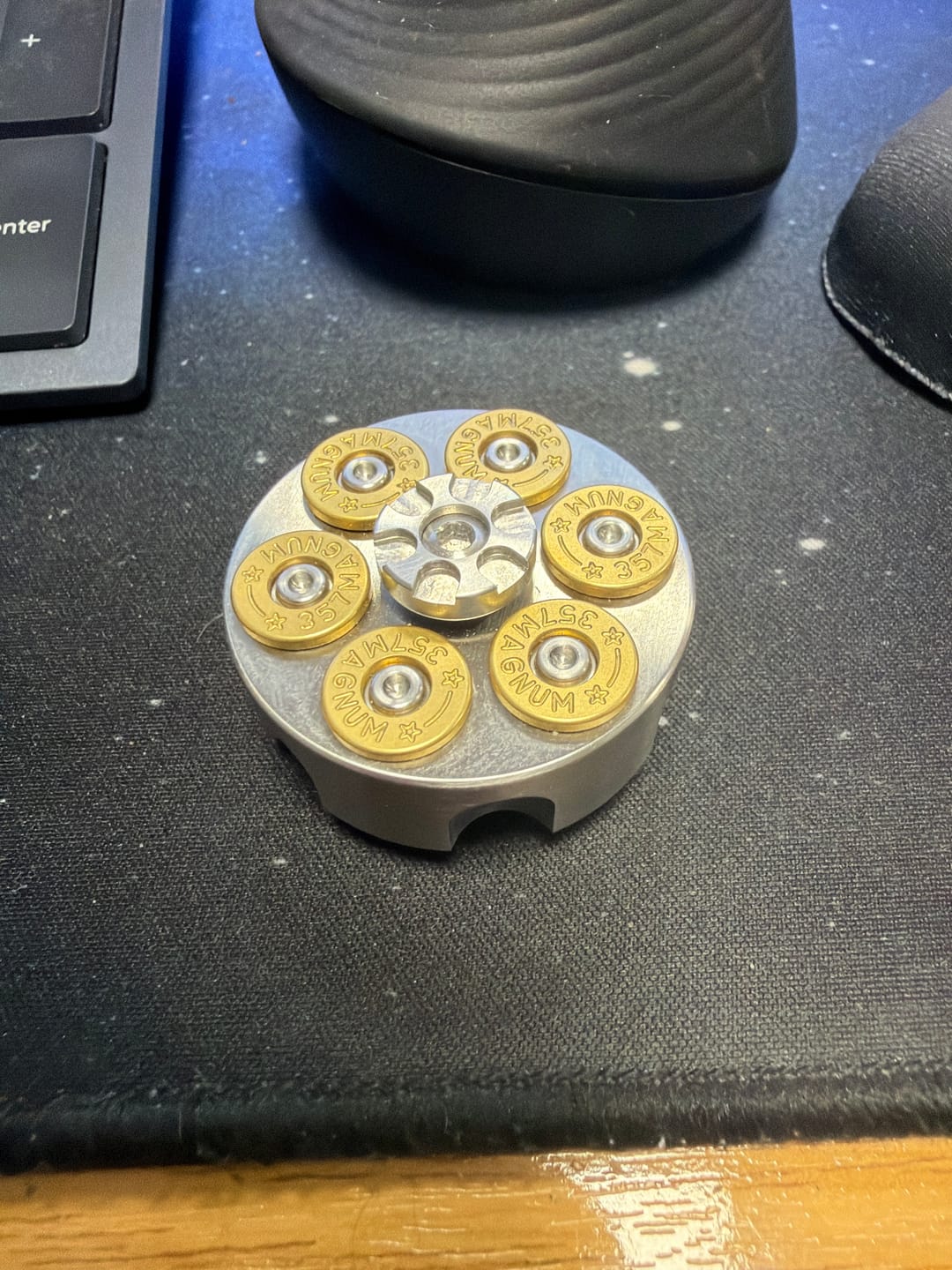 Customer photo review of MLD Revolver Bullet Stainless Steel Fidget Spinner