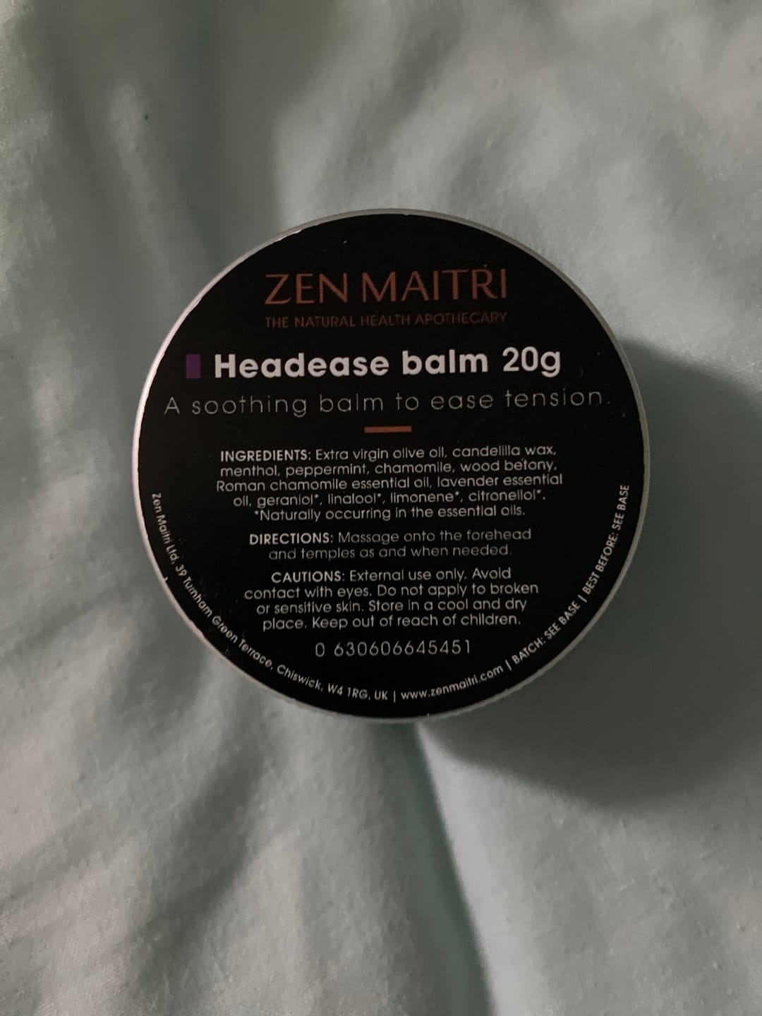 Customer photo review of Headease Balm