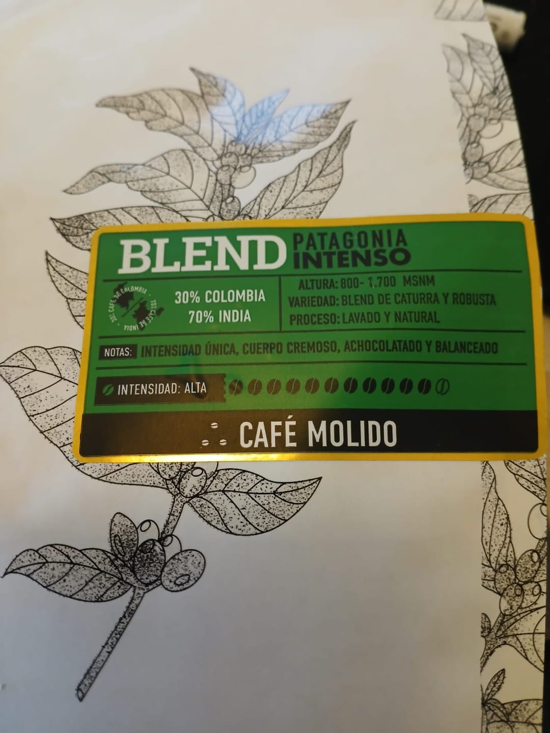 Customer photo review of Blend Patagonia Intenso Bolsa 1 KG | MOLIDO