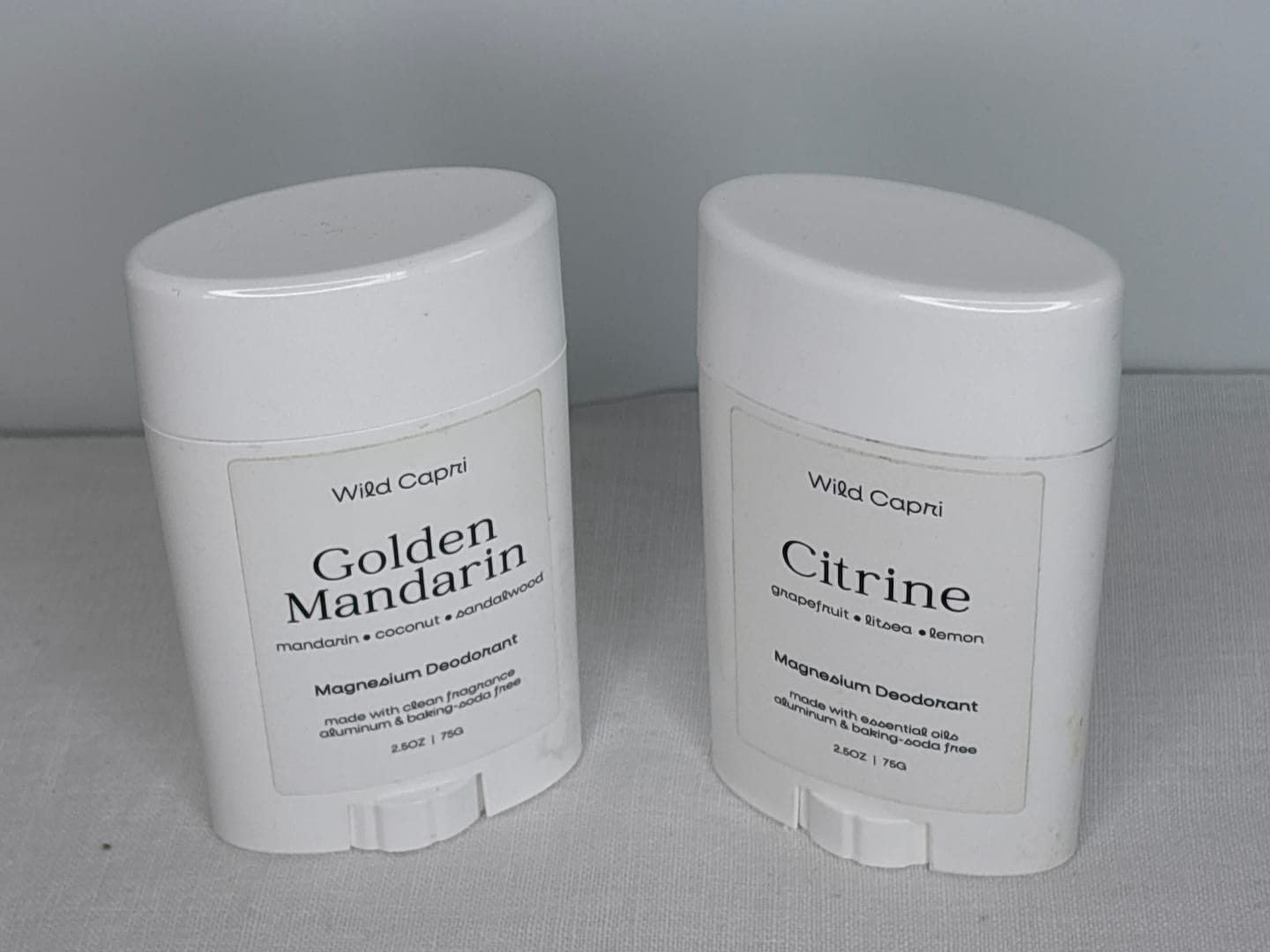 Customer photo review of Golden Mandarin Magnesium & Prebiotic Deodorant