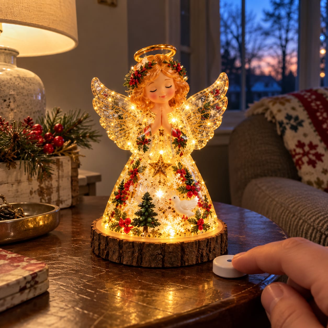 Customer photo review of Resin Christmas Tree Night Light DIY Kit, 2026 New Holiday Craft Gift, Glowing Christmas Tree with Mold, Lights and Charms