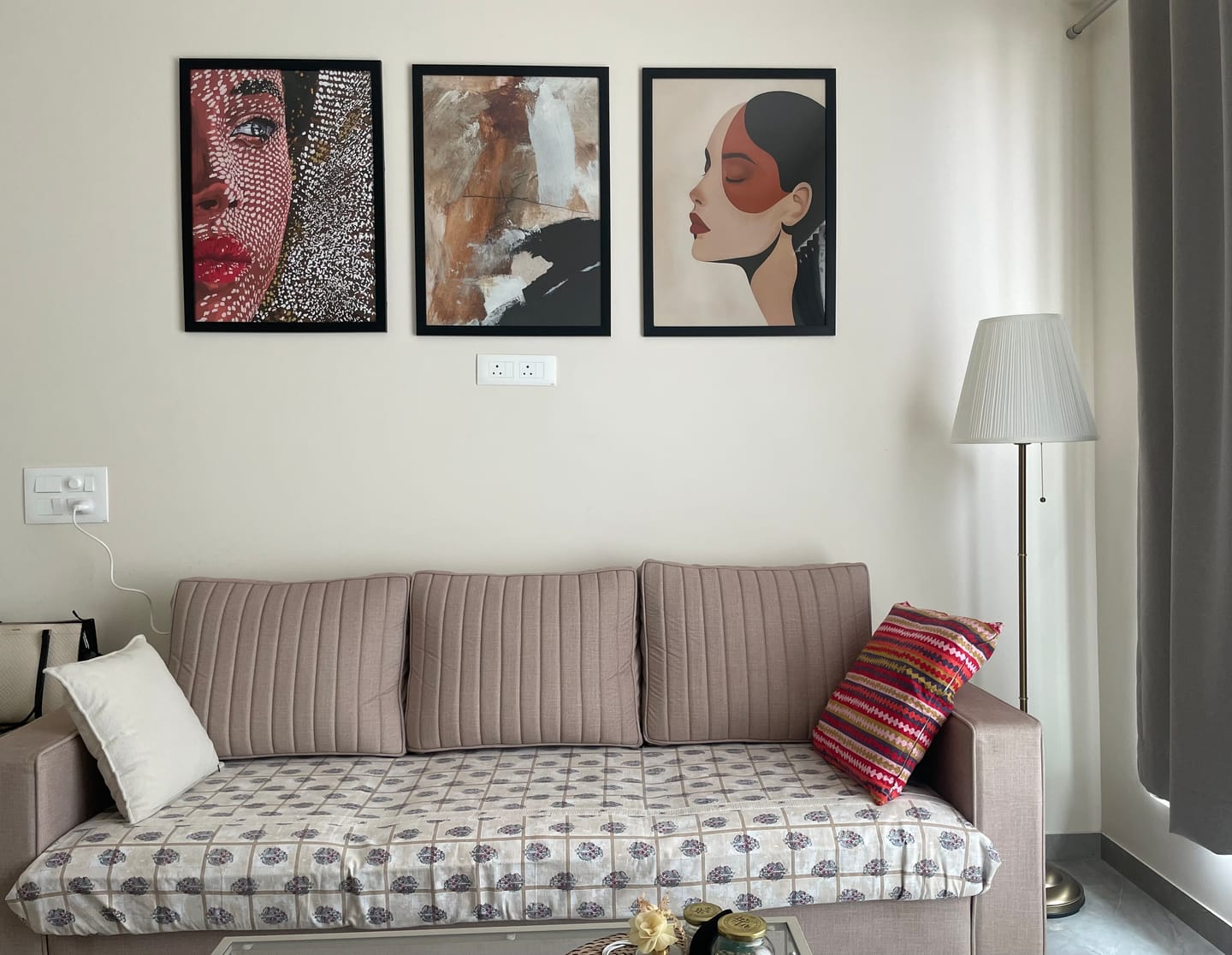 Customer photo review of Underneath Abstract Artwork
