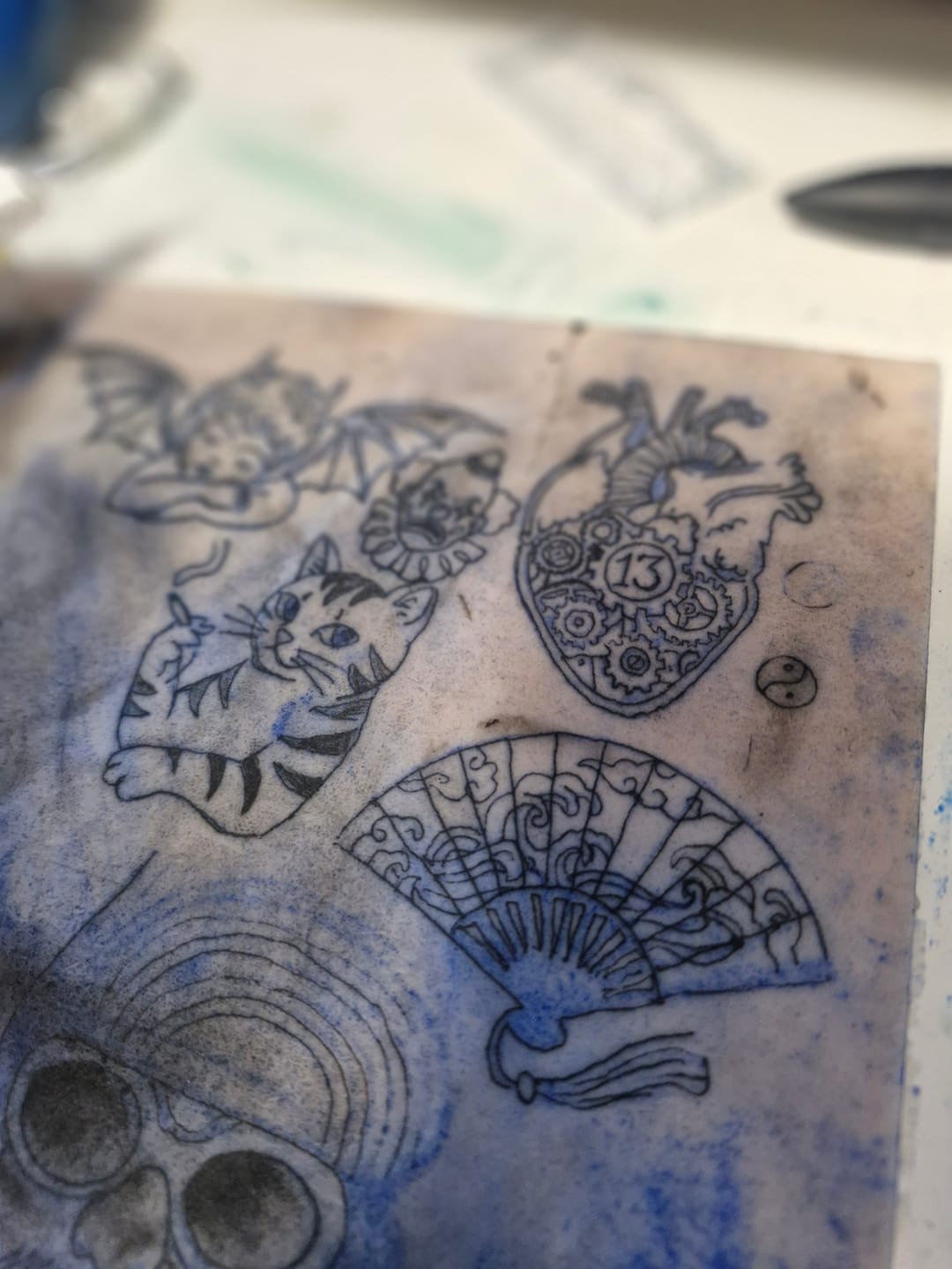 Customer photo review of Tattoo Practice Skin | Size Medium A4 | Pack of 3