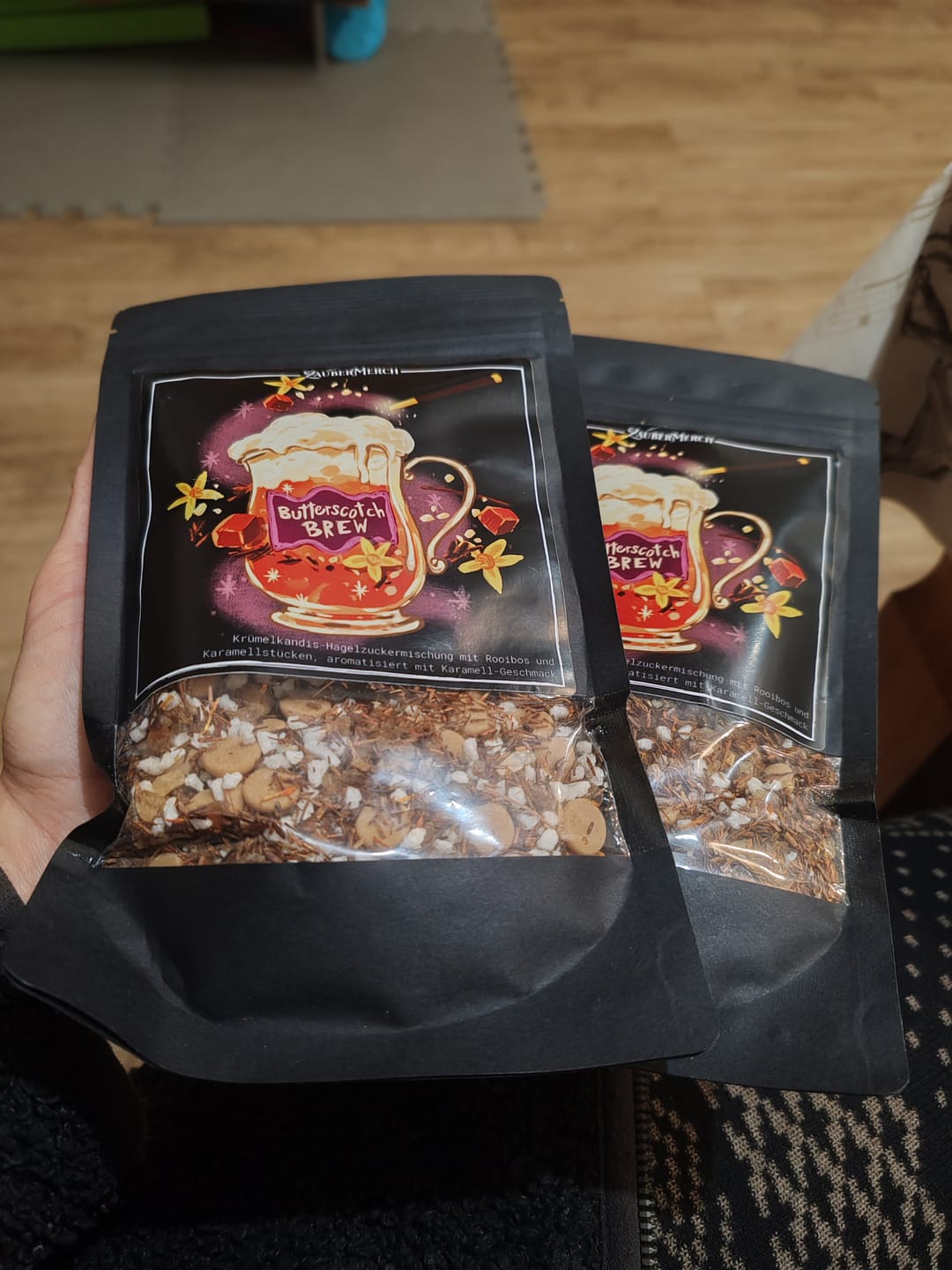 Customer photo review of Butterscotch Brew – Rooibos Tee Butterscotch Karamell