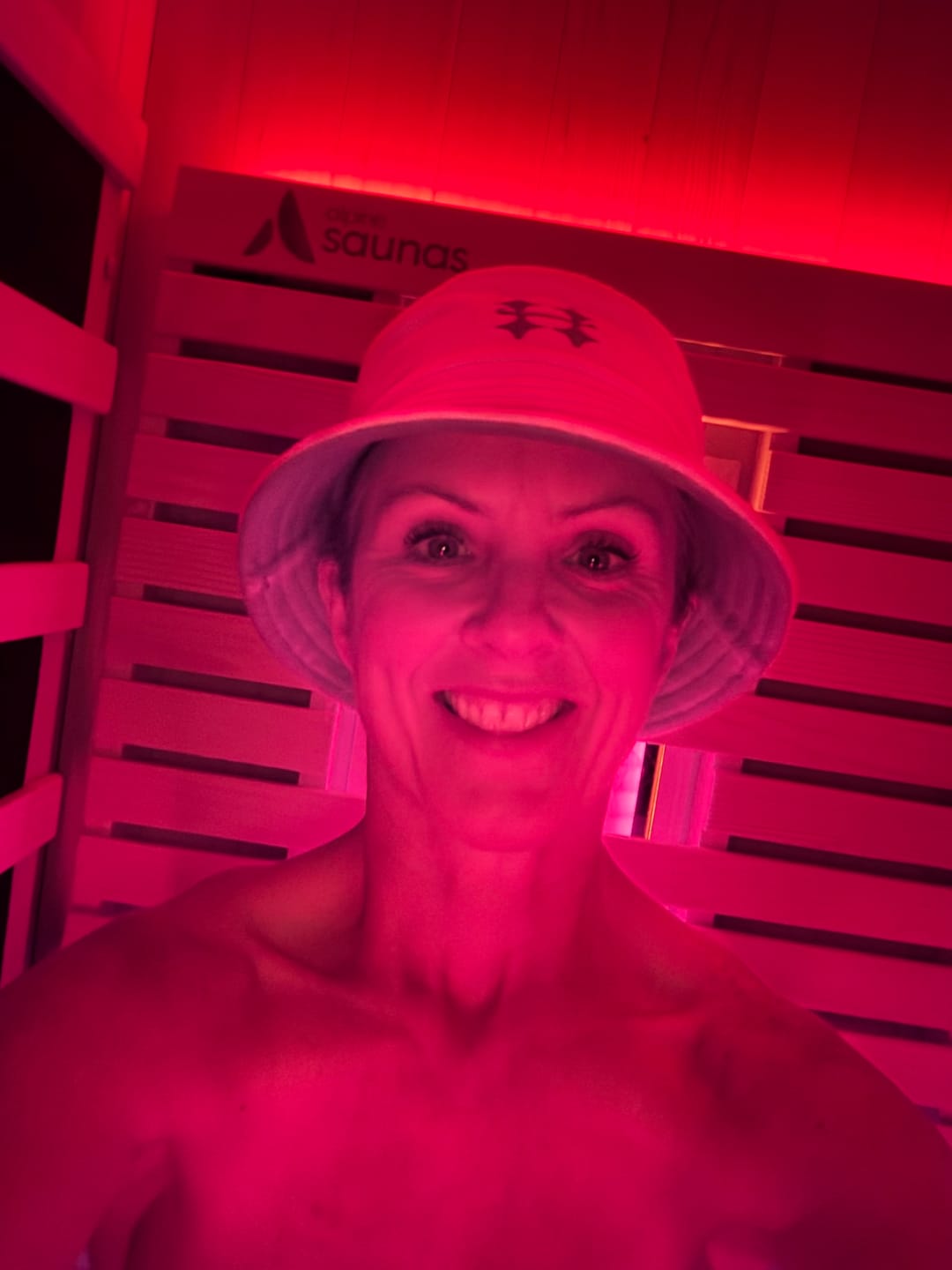 Customer photo review of Halo Sauna Hat - 100% Australian Wool