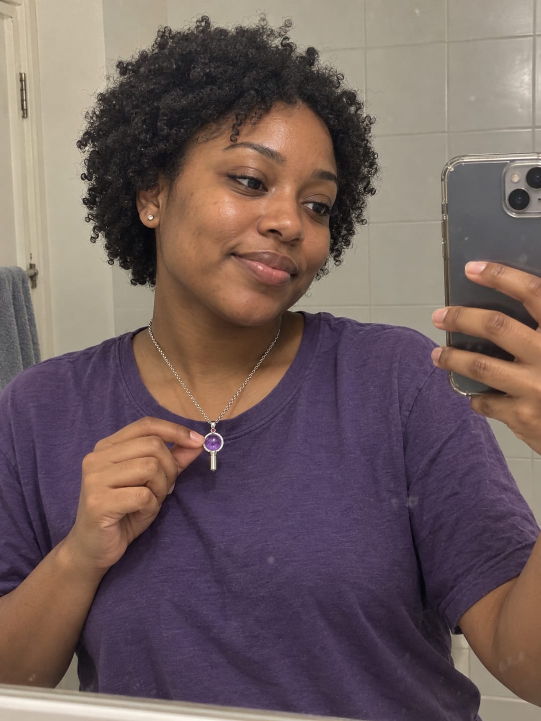 Customer photo review of Collar PurpleHeart© lightstick