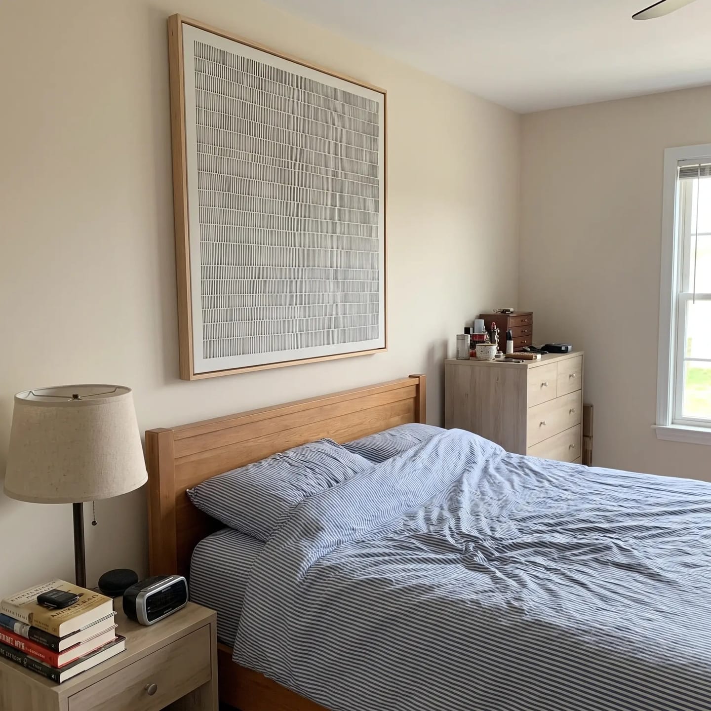 Customer photo review of Abstract Art Quiet Linear Field #AB322