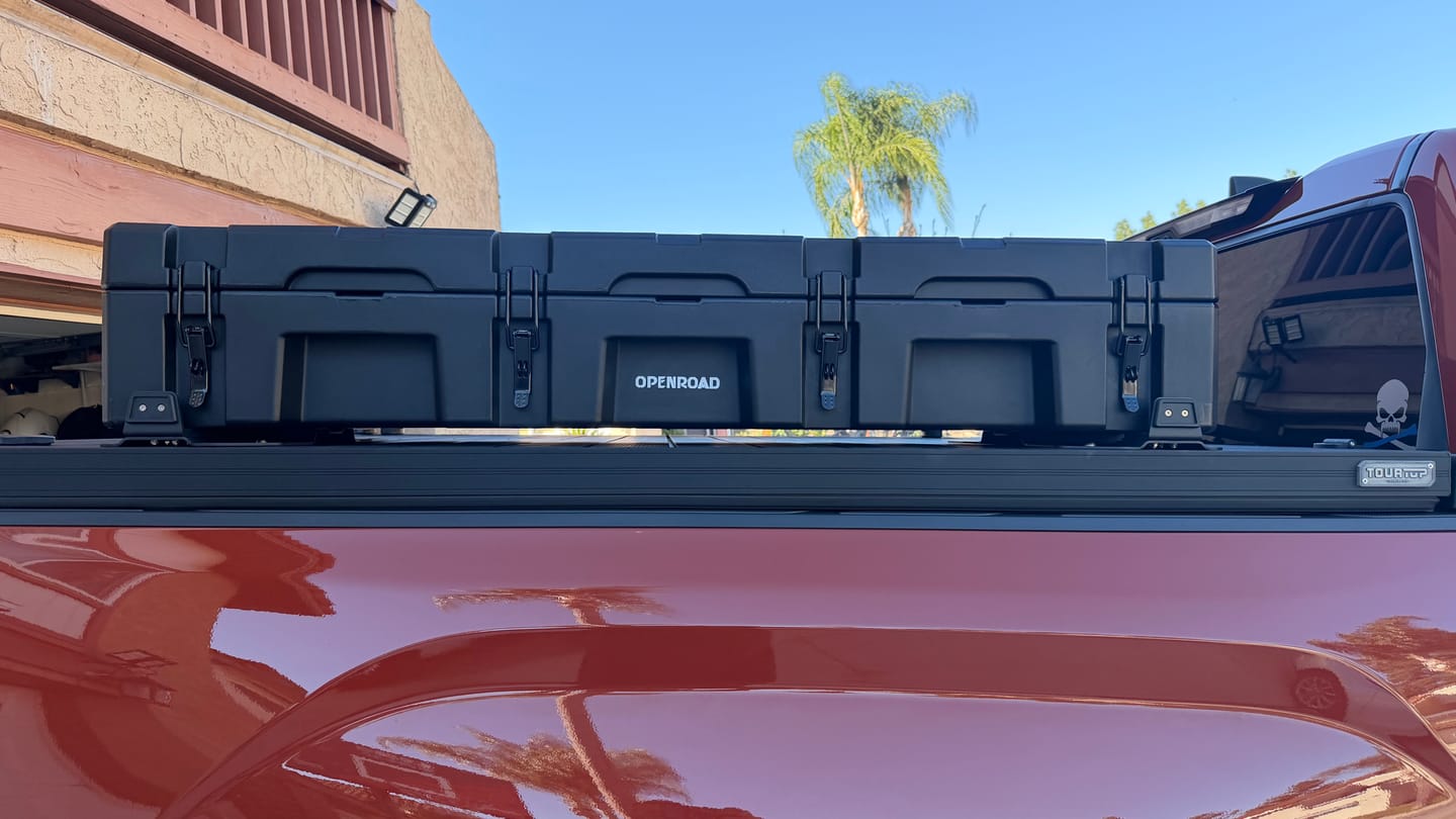 Customer photo review of OPENROAD Camping Storage Case – 102L