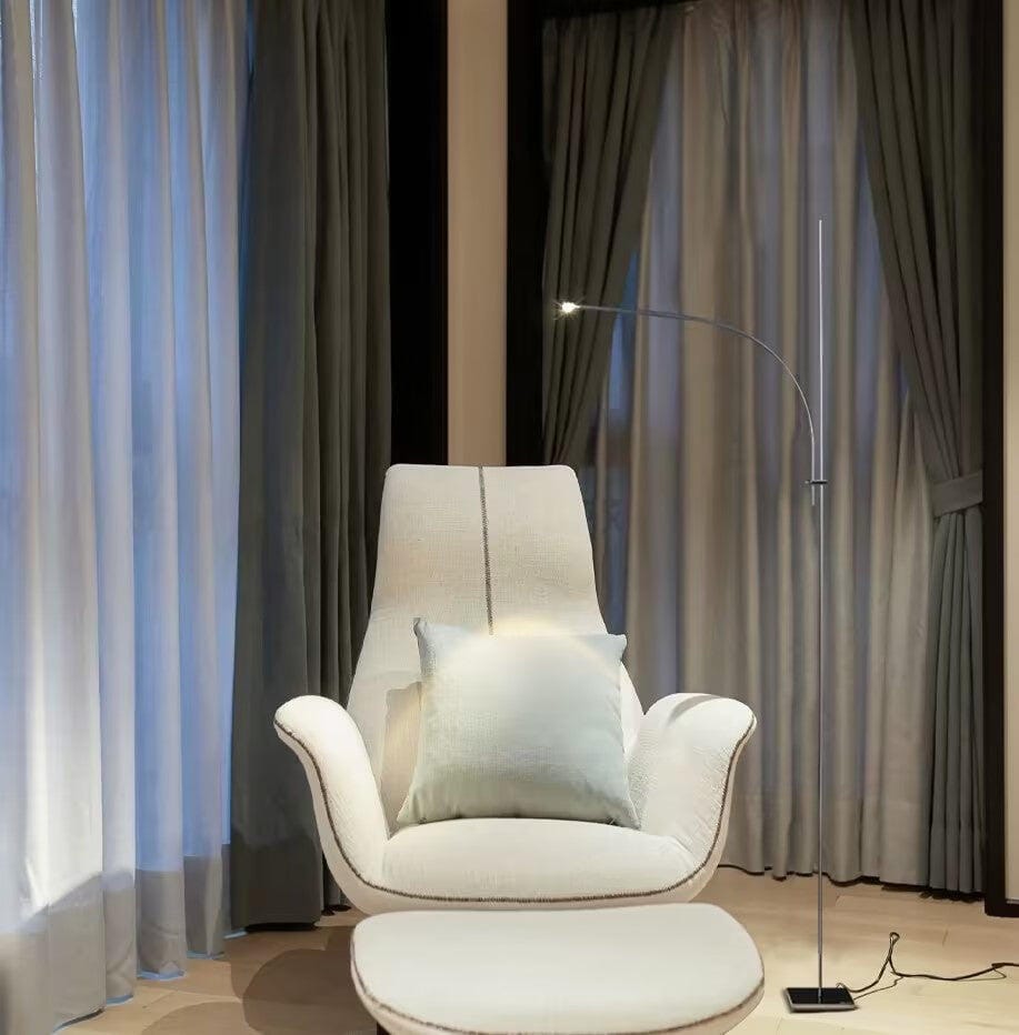 Customer photo review of Chrome Floor Lamp, Slender 160 cm, Integrated LED, Plug In