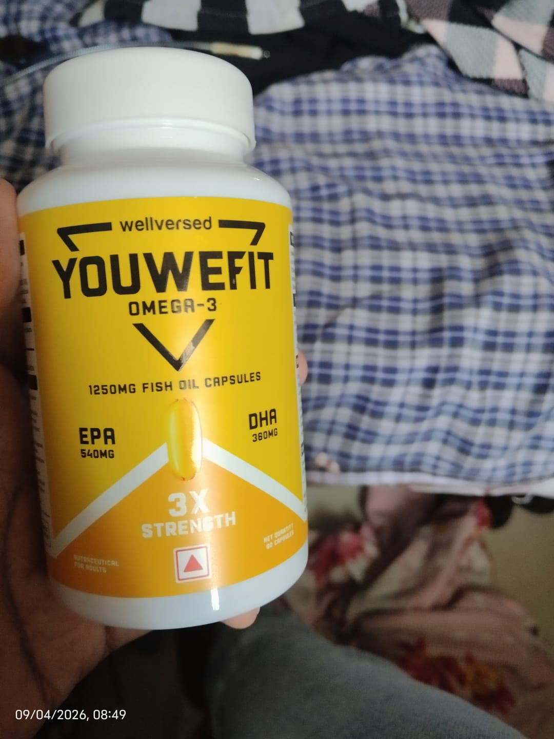 Customer photo review of YouWeFit Omega-3 Fish Oil (60 Capsules), 1250mg