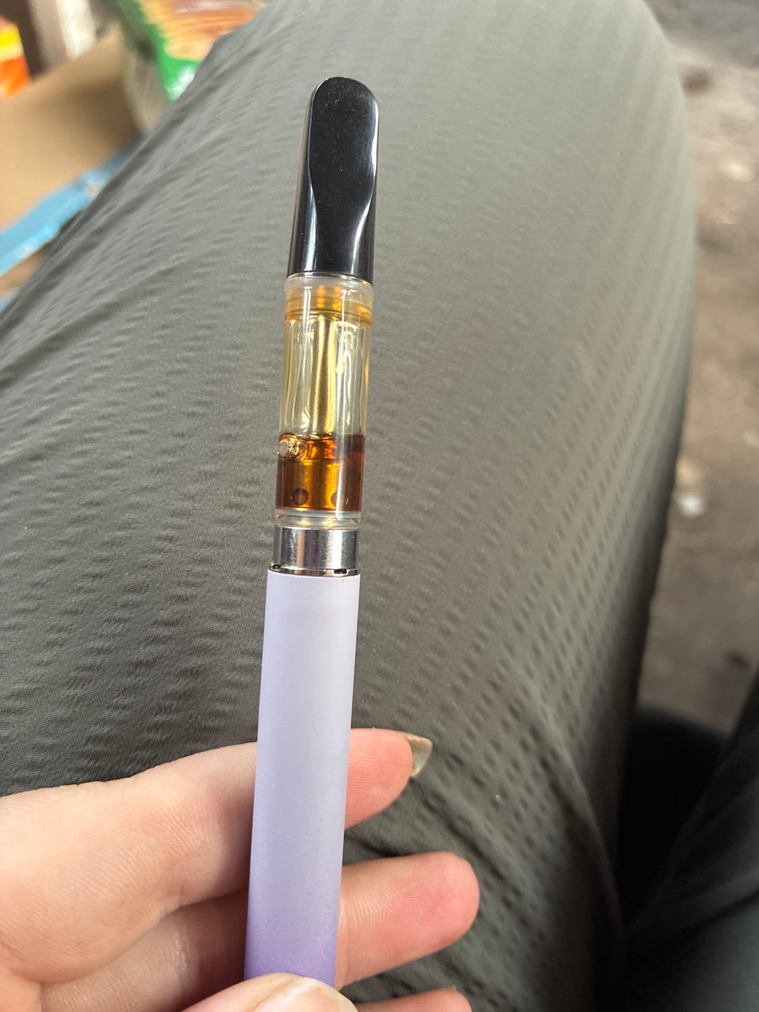 Customer photo review of Purple Haze THC Vape Cartridge