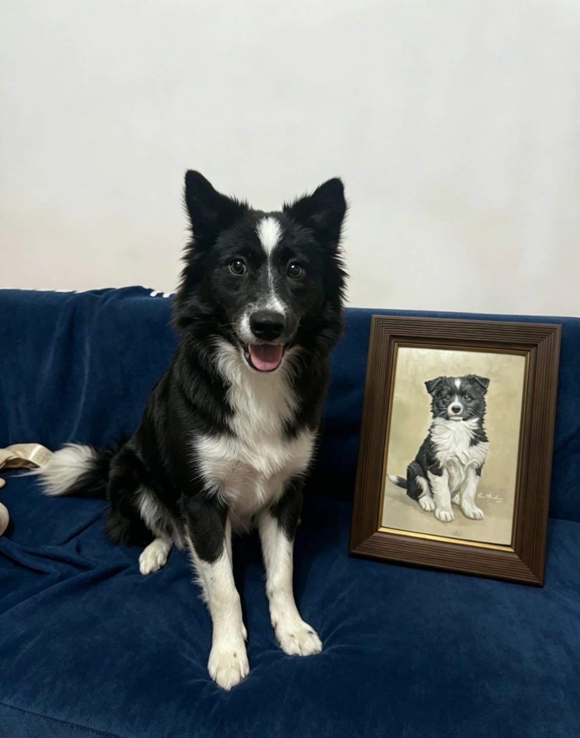 Customer photo review of Realistic Pet Portrait | Hand-painted Pet Portrait