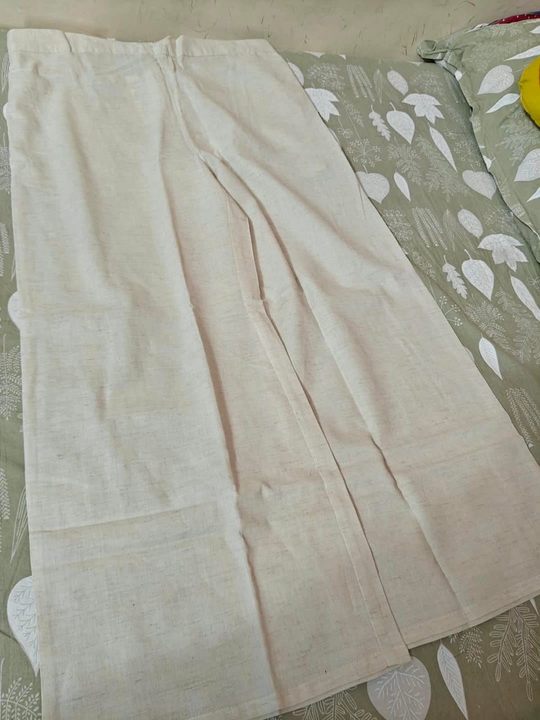 Customer photo review of Women Beige Cotton Pant