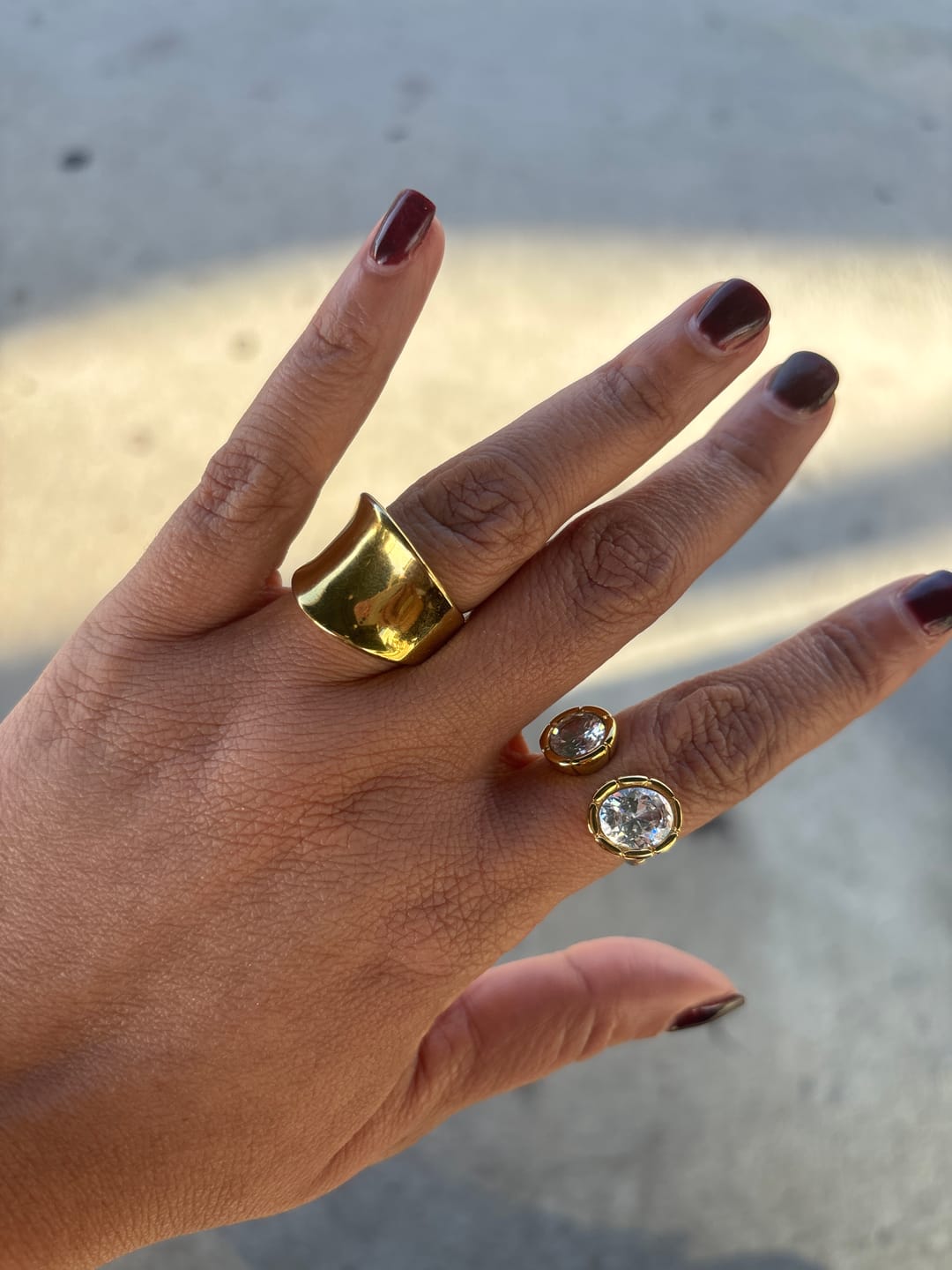 Customer photo review of Crystal Gem Ring