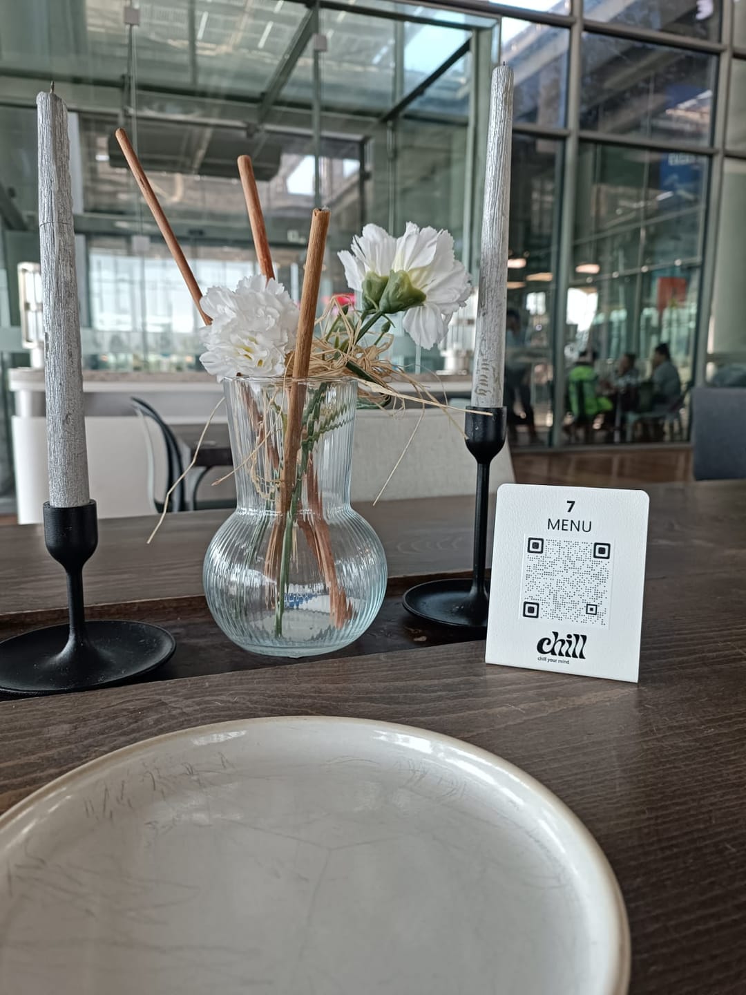 Customer photo review of Metal QR Menü Standı
