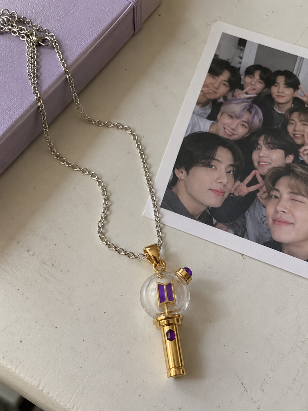 Customer photo review of Collar PurpleHeart© lightstick