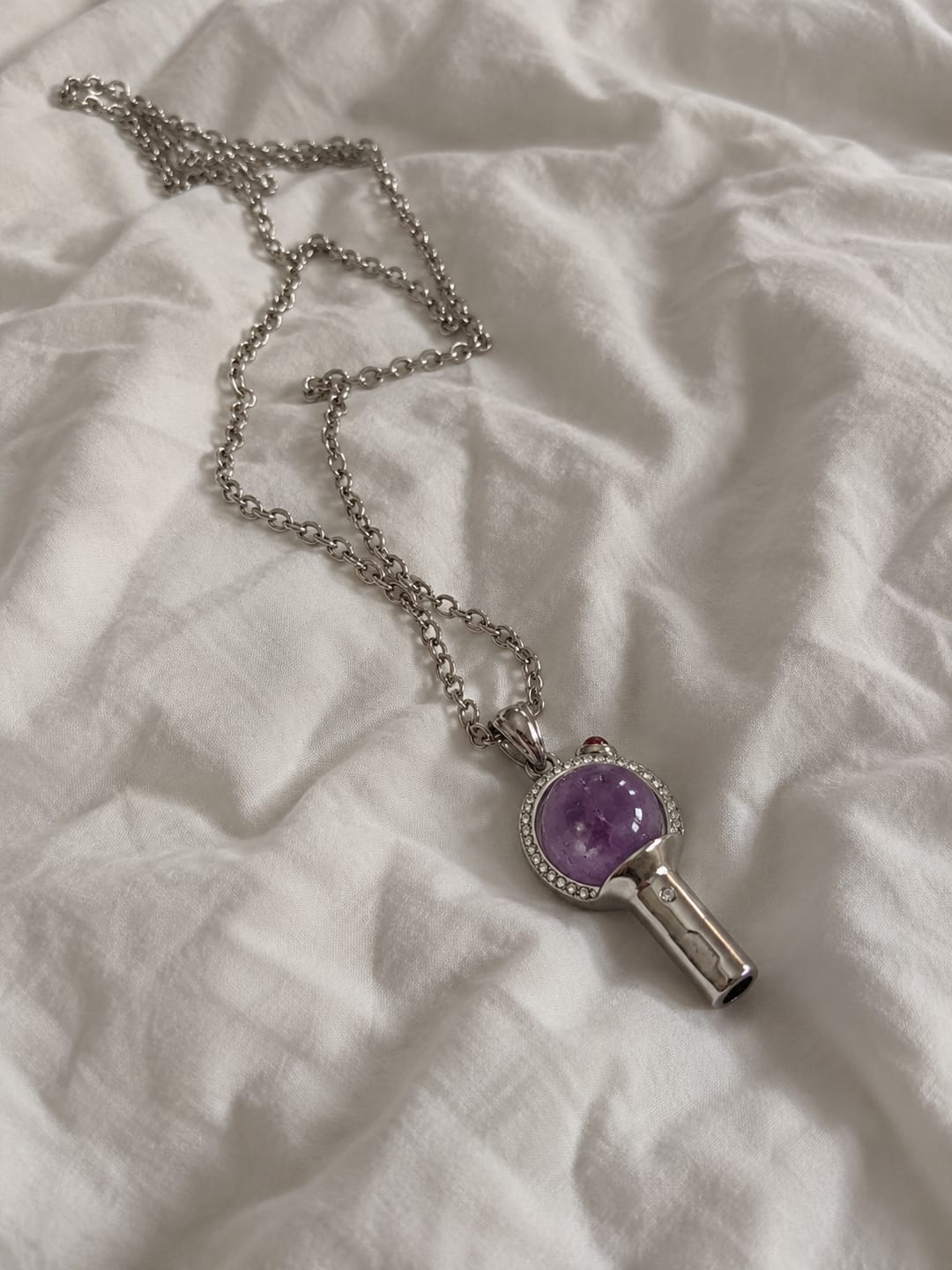 Customer photo review of Collar PurpleHeart© lightstick