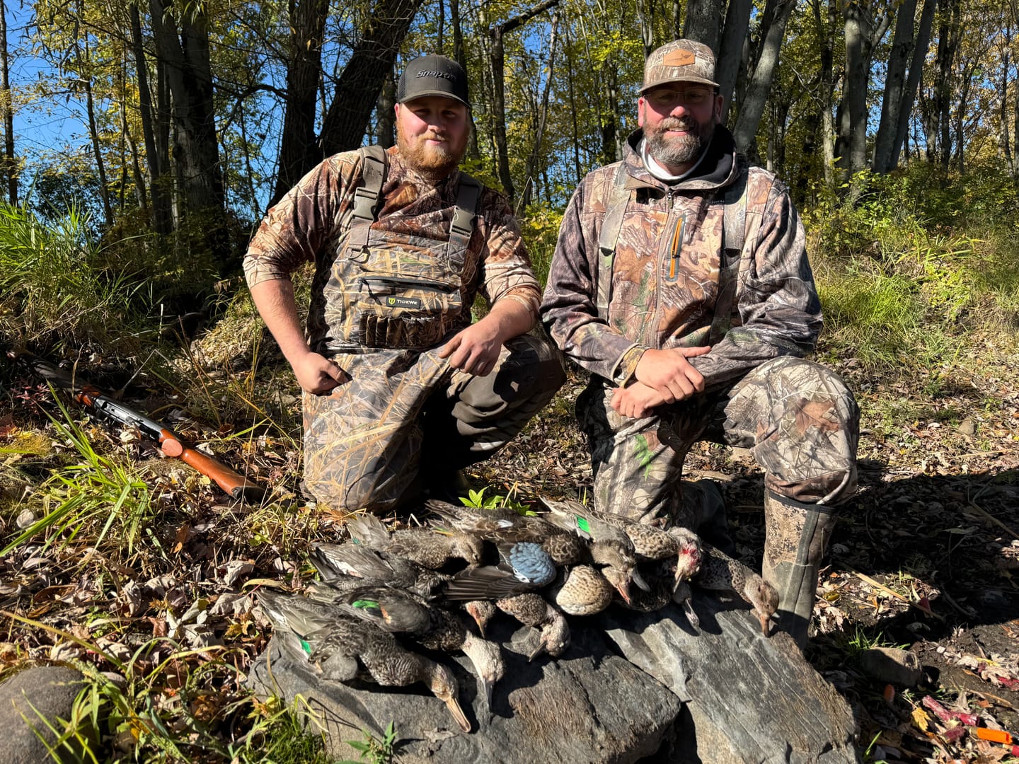 Customer photo review of AquaWade Pro Insulated Waders | 1600 Gram Breathable Waterproof Bootfoot Chest Waders for Duck Hunting | Durable Men’s Nylon Camo Hunting Bibs