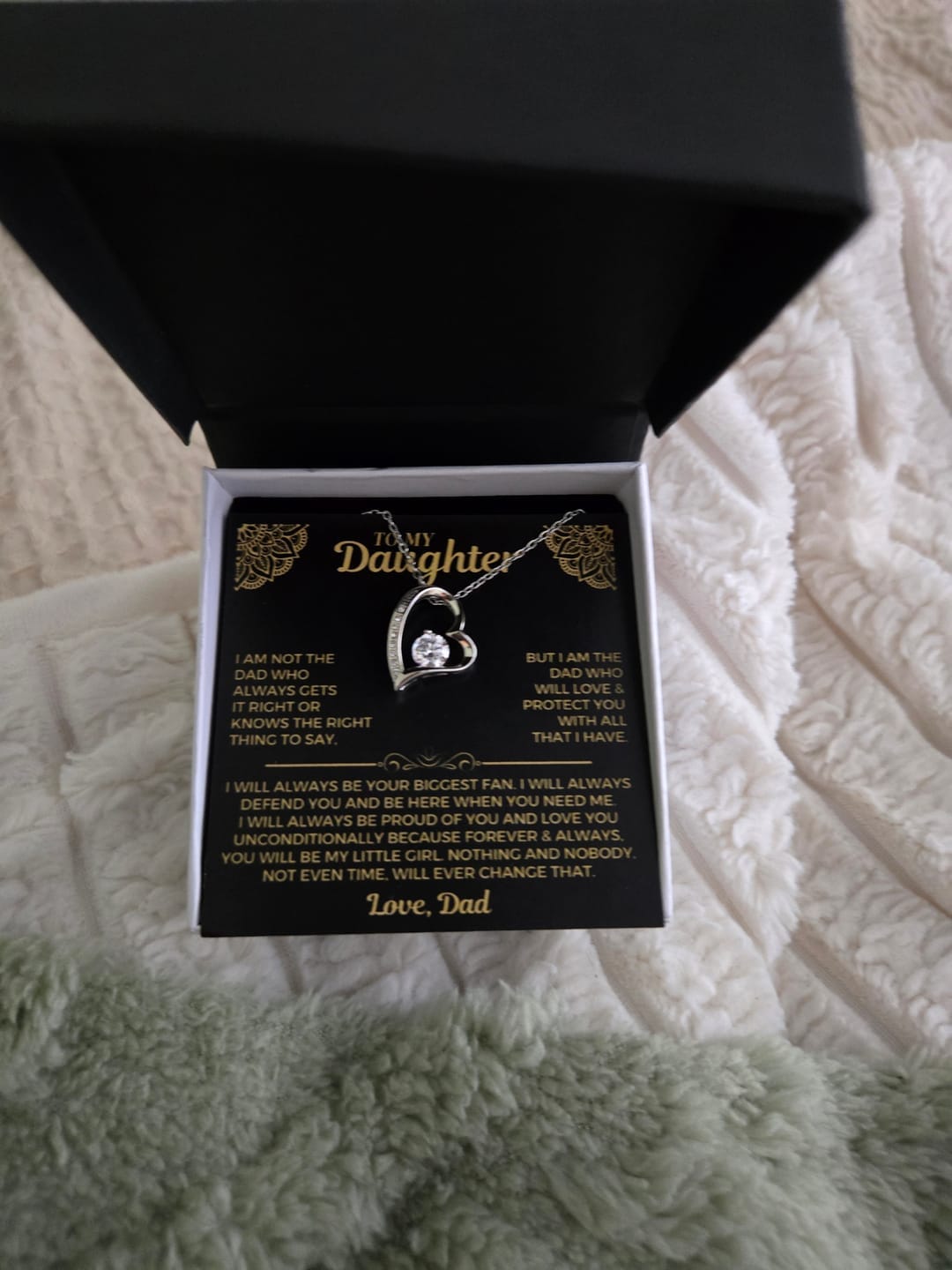 Customer photo review of To My Daughter - Love Dad - Beautiful Gift Set - SS559