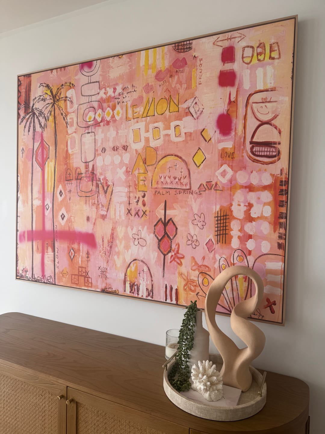 Customer photo review of Sipping Lemonade by Jackie Green | Framed Canvas Wall Art
