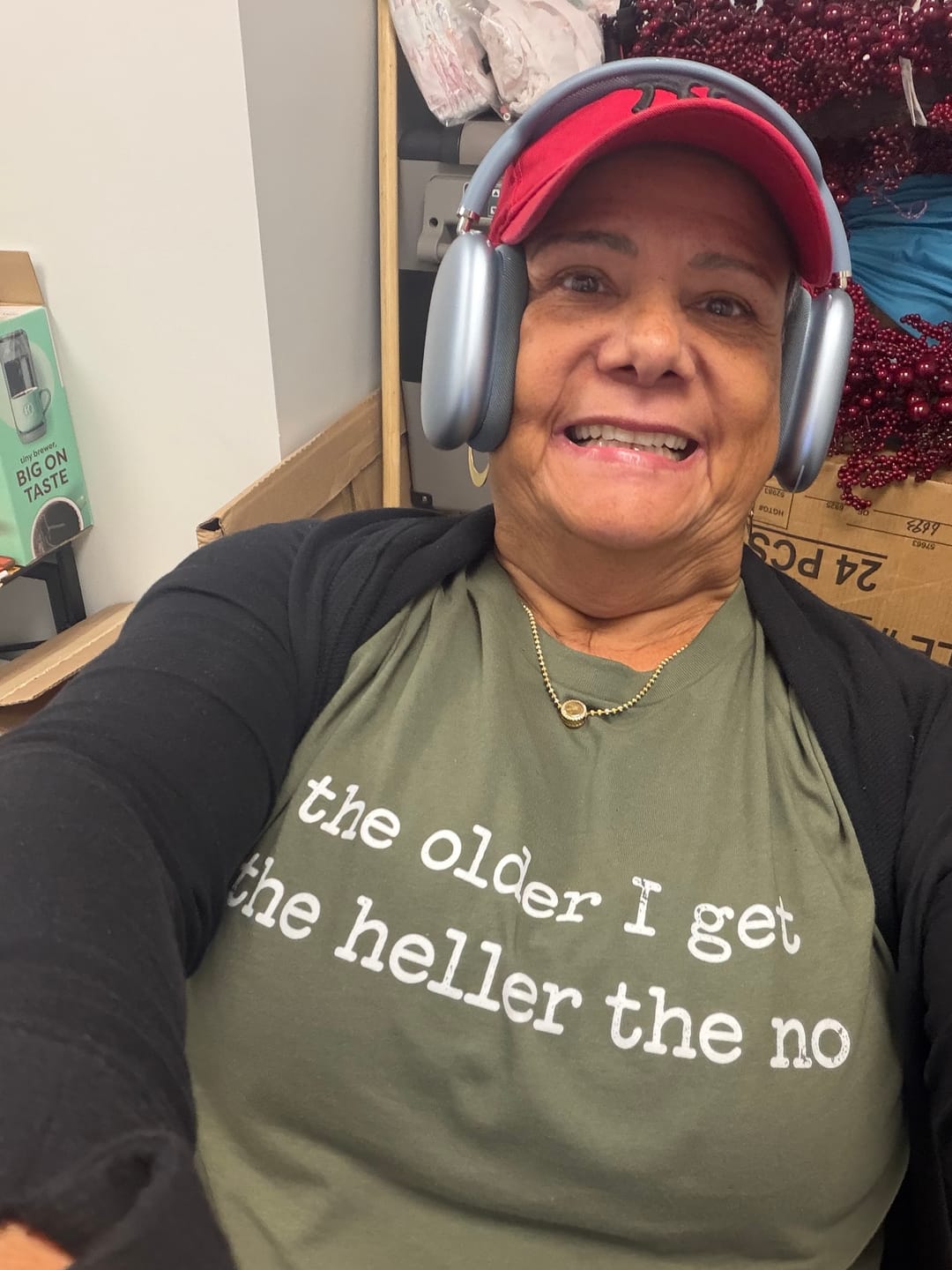 Customer photo review of Hell No Tee