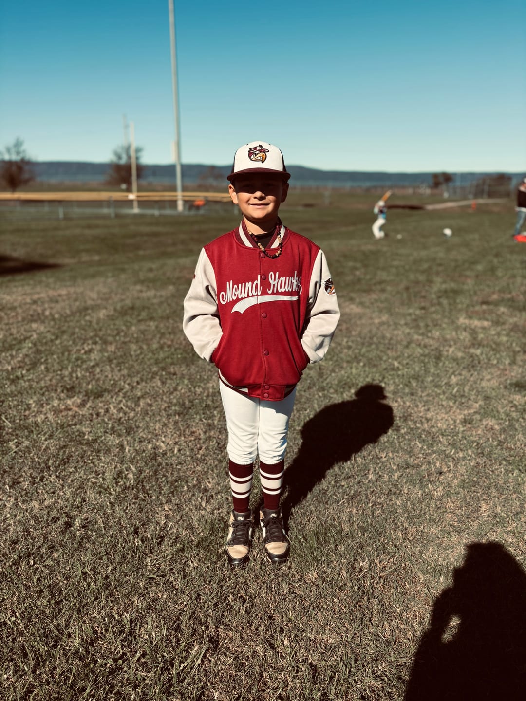 Customer photo review of Custom Crimson Gray Jacket Classic Style Full-Snap Club & Spirit Wear Breathable