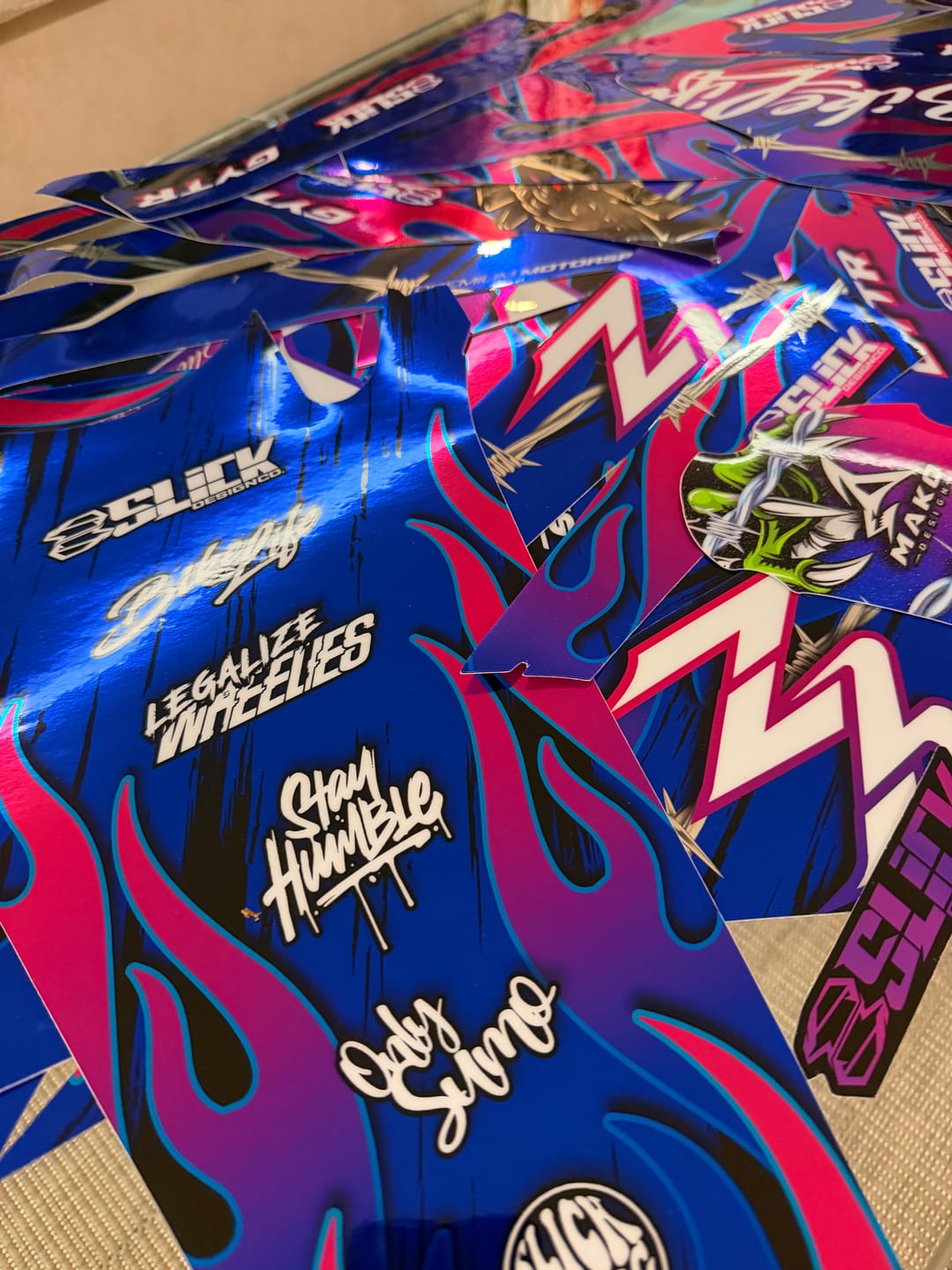 Customer photo review of FULL CUSTOM GRAPHICS KIT