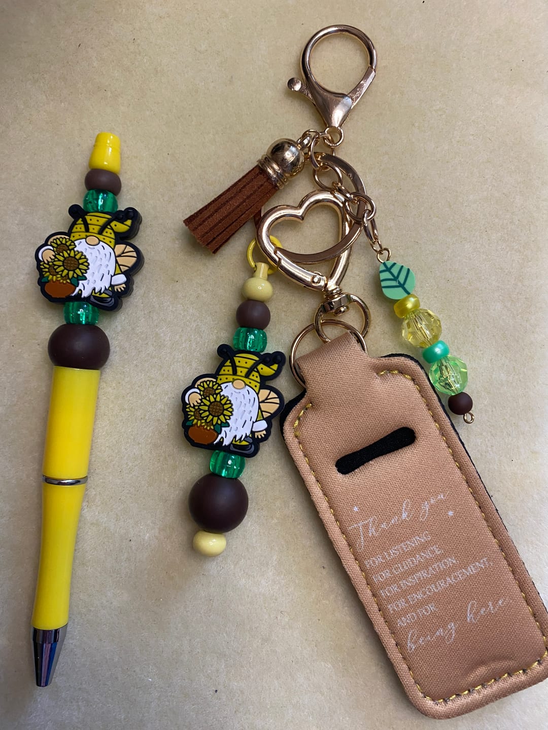 Customer photo review of Gnomes silicone focal beads for Easter Day