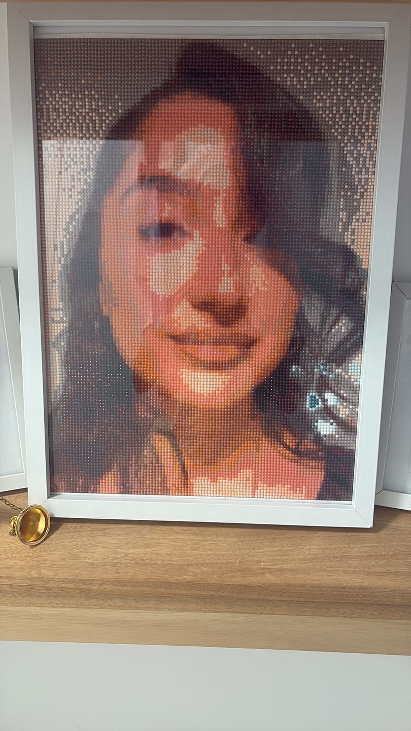 Customer photo review of Custom Diamond Painting