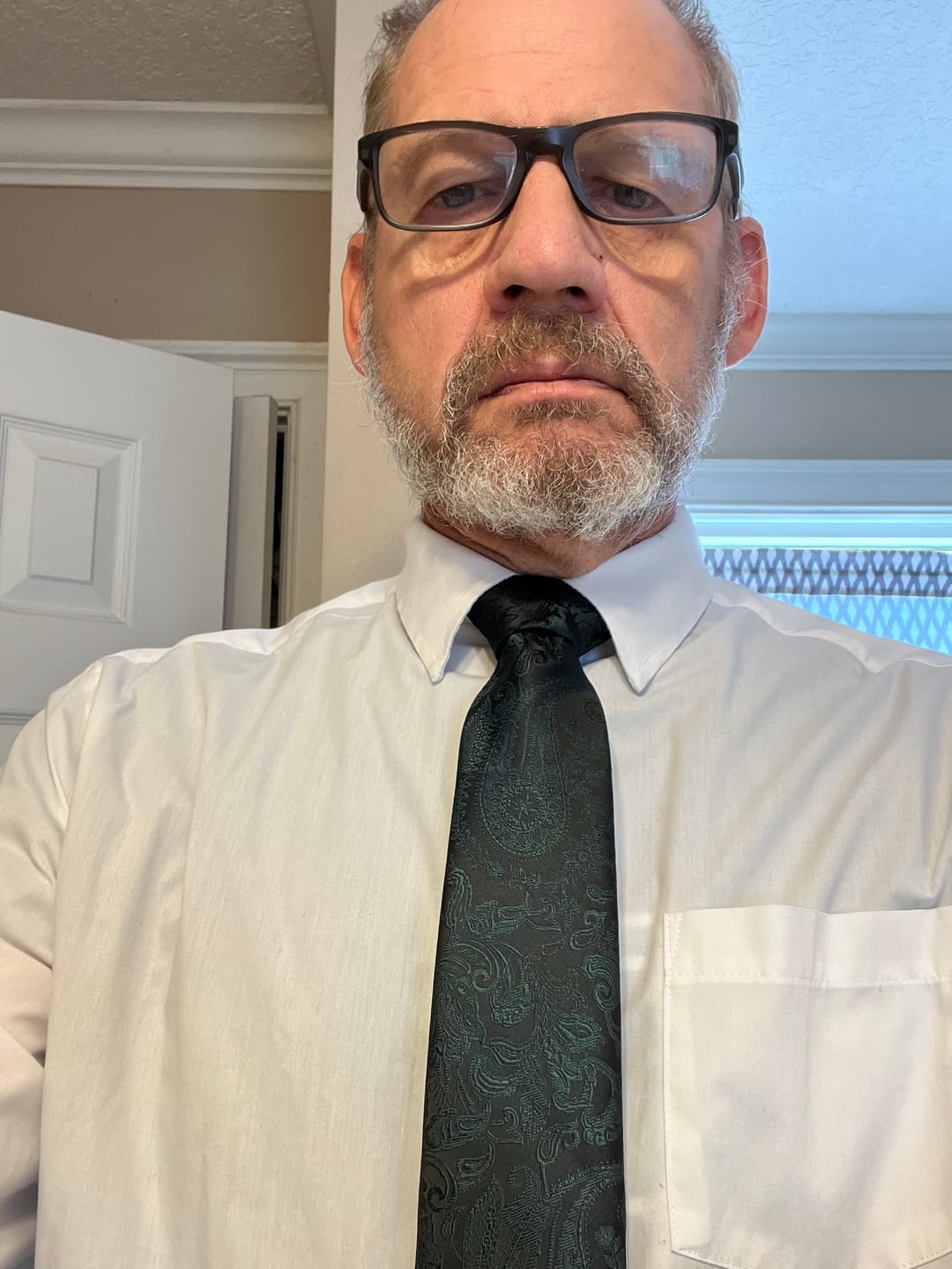 Customer photo review of Barry. Wang Emerald Green Floral Tie Silk Wedding Necktie Pocket Square Cufflinks Set