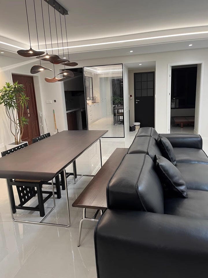 Customer photo review of Wooden Leaf Pendant Light, Integrated LED, Adjustable Cable, 3000 K